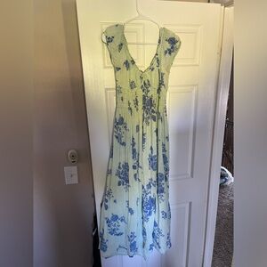 Free people blue floral dress. Worn twice.